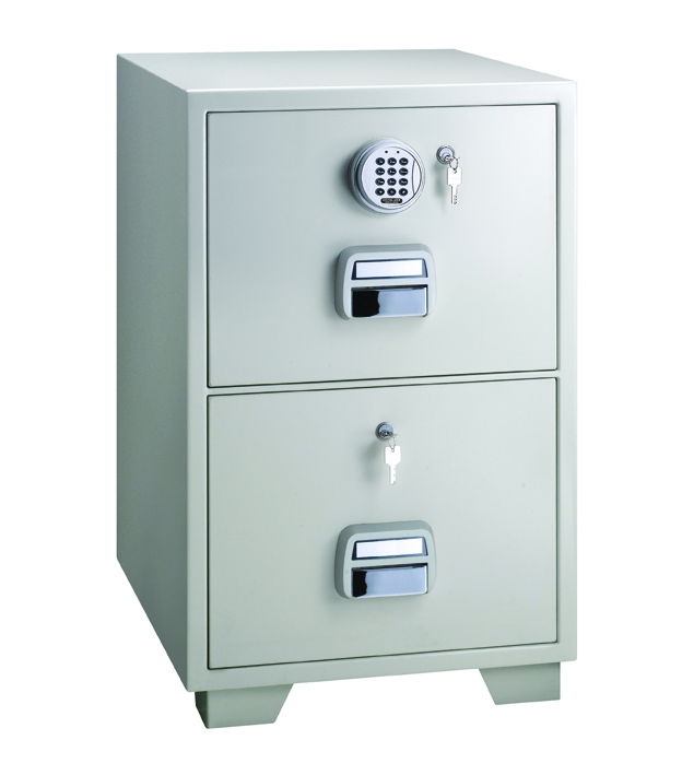 LockTech Fire Resistant Filing 680 2 Drawer Aus Safes